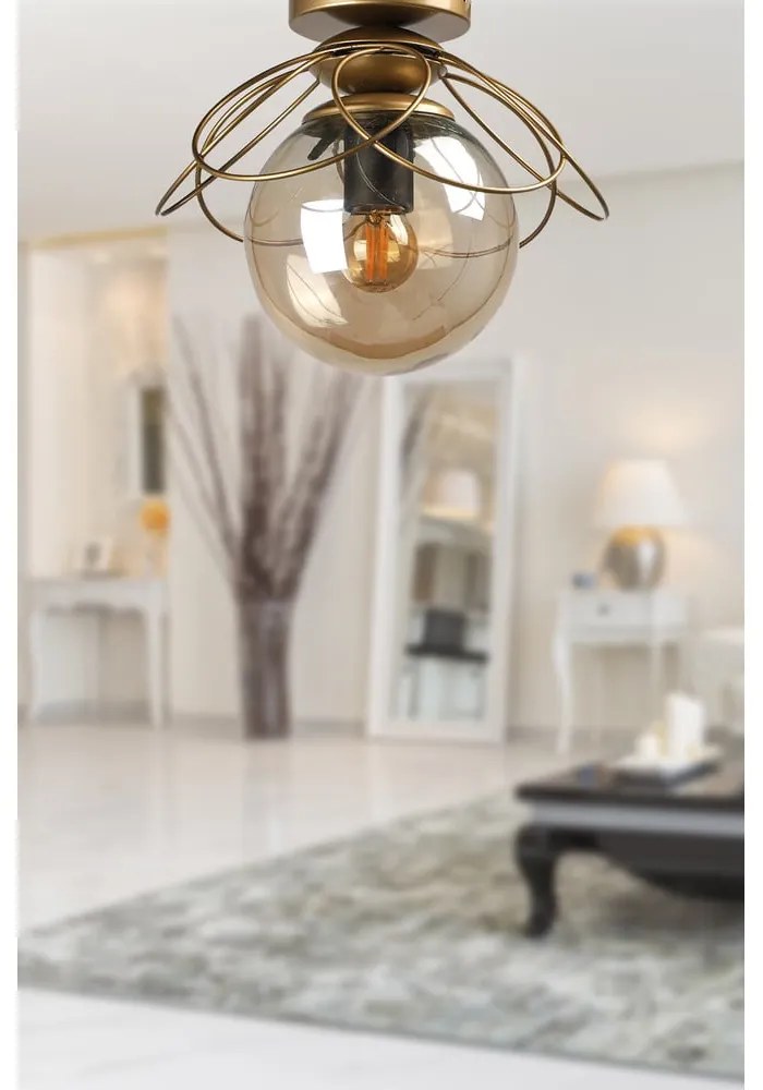Aranyszínű mennyezeti lámpa Alaca – Squid Lighting