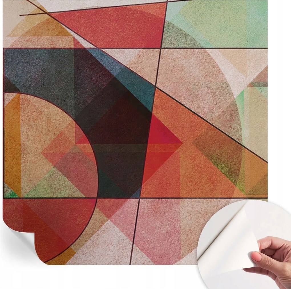 Dekoratív öntapadós fotótapéta Geometrikus absztrakt 250x250 cm