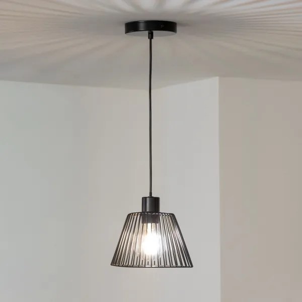 Brilagi - CERIA WIRE LED függőlámpa kábelen 1xE27/40W/230V Ø 21 cm fekete