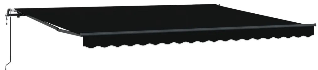 Automatikus Kihúzható Napernyő Fekete 450x350 cm