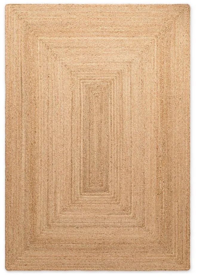 Natúr színű kétoldalas-kézi szövésű juta szőnyeg 120x180 cm Juno – Hanse Home