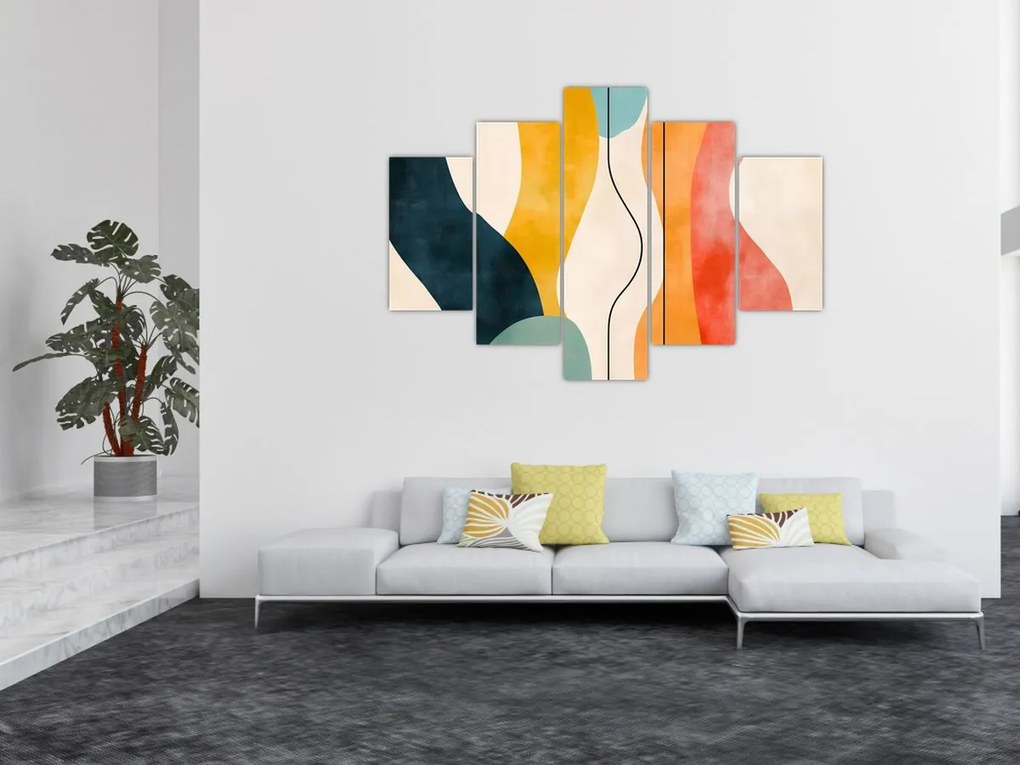 Kép - Minimalista színes illusztráció II. (150x105 cm)