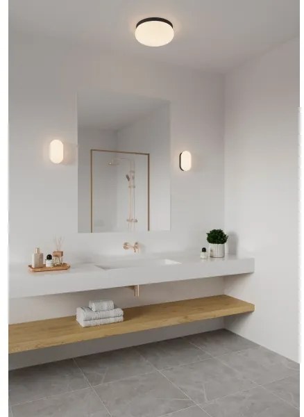 Nordlux - Fürdőszobai fali lámpa FOAM 1xE27/55W/230V IP44 fekete