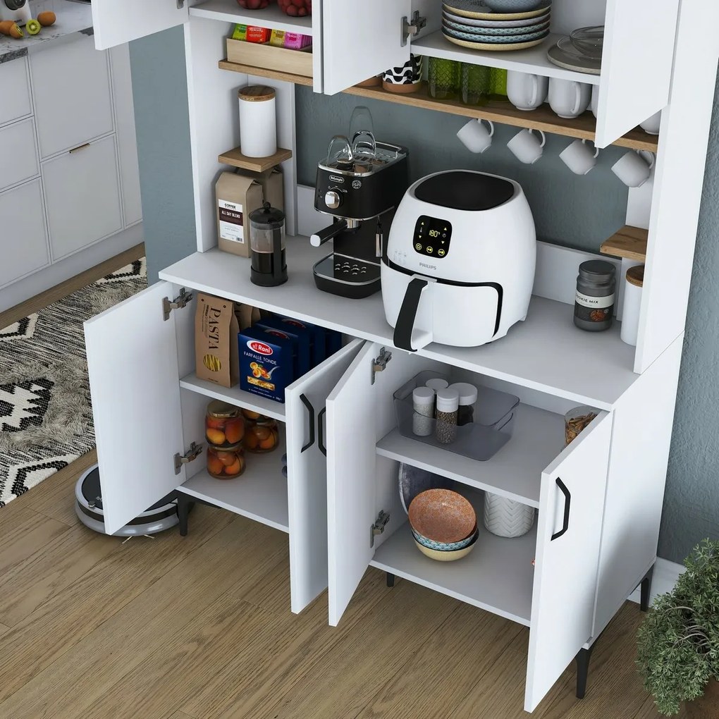 Jevy Walnut and White szekrény