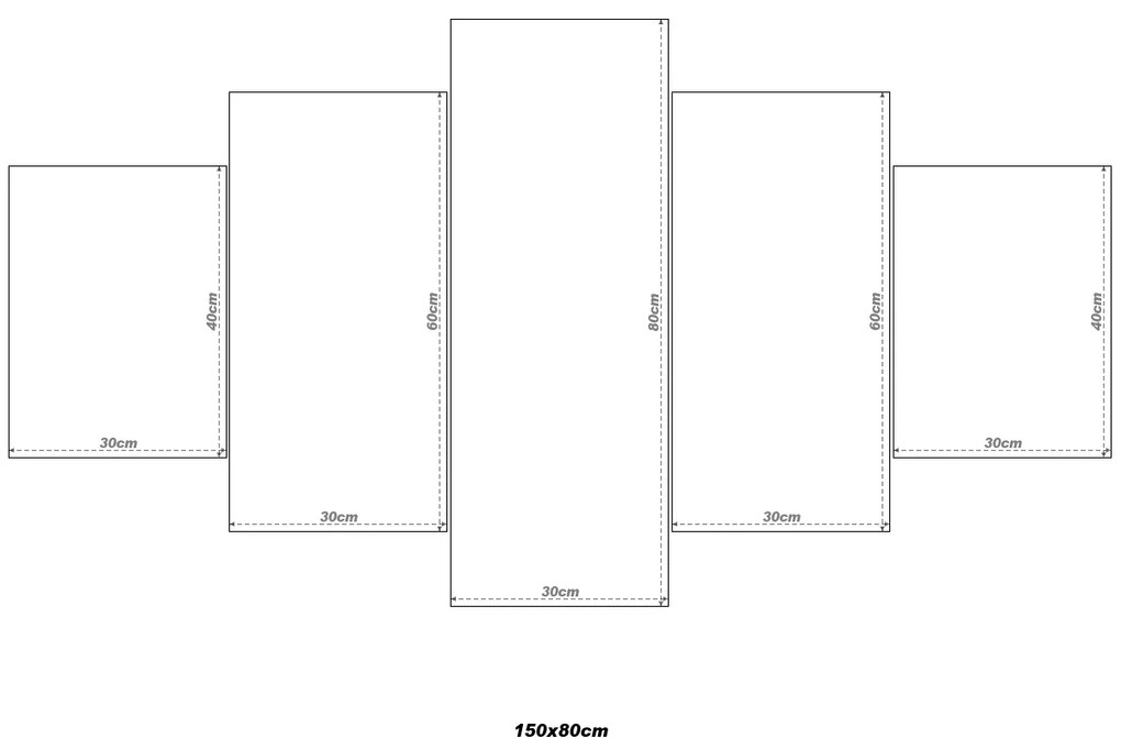 Gario 5 részes vászonkép fotóból Méret: 100 x 70 cm