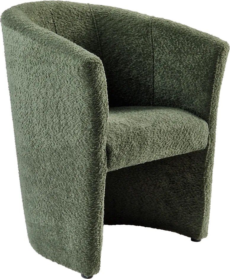 Klub fotel, zöld Coral anyag, CUBA