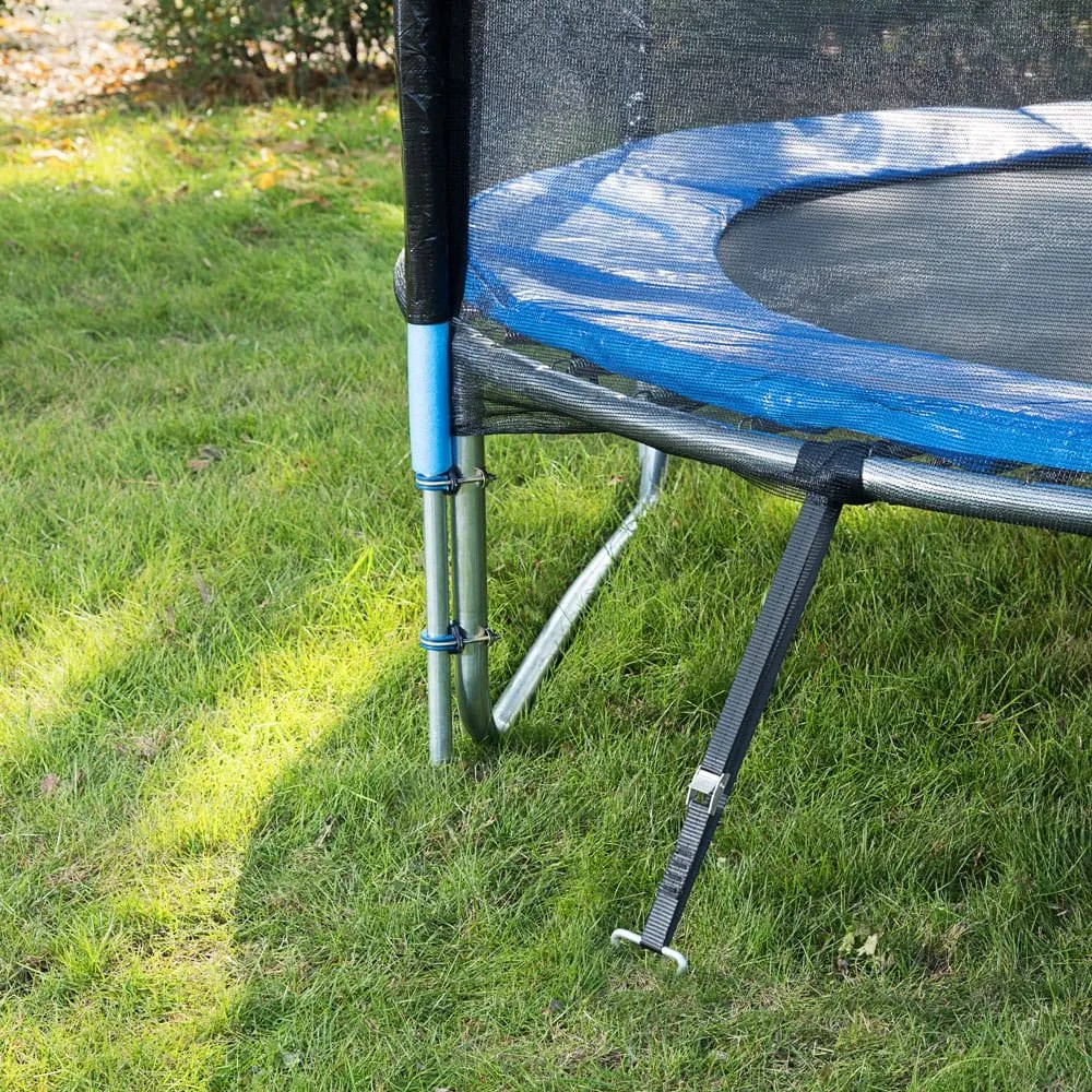 Földhorgony készlet, 4 db, 42,5x8,5cm, ezüst Monzana