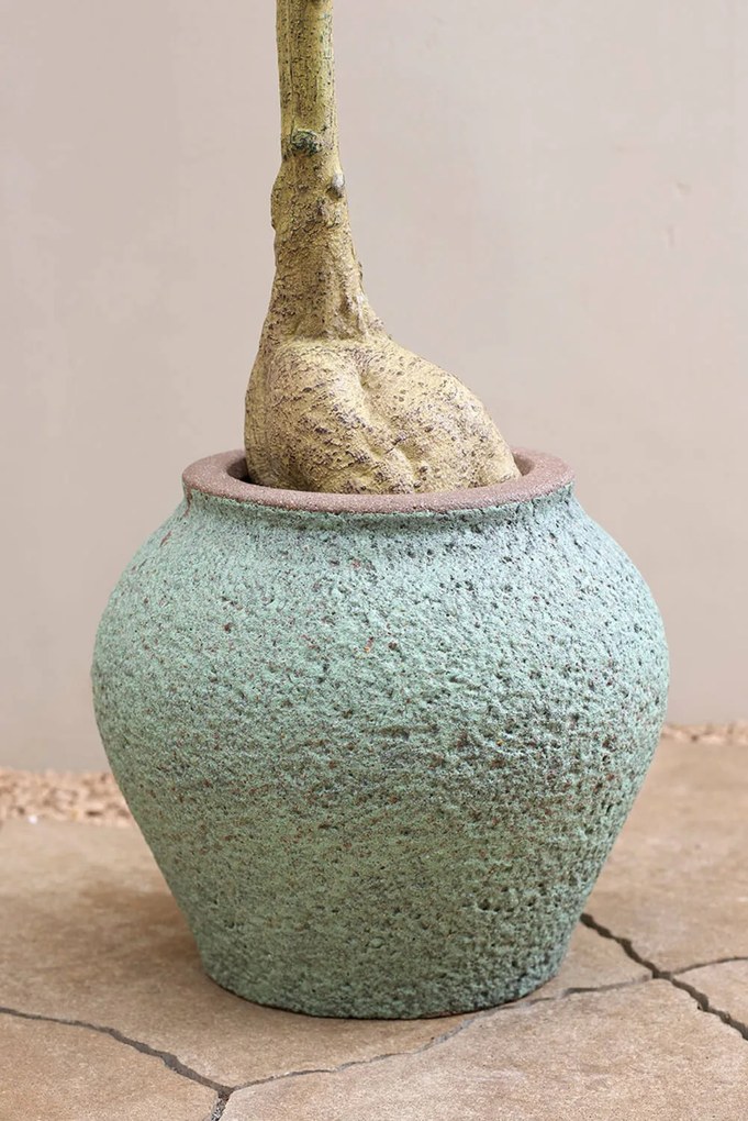 Pottery Pots Zeusz virágcserép, rusztikus zöld színű, több méretben - PotteryPots méret: S - ø 37 cm | m. 32 cm