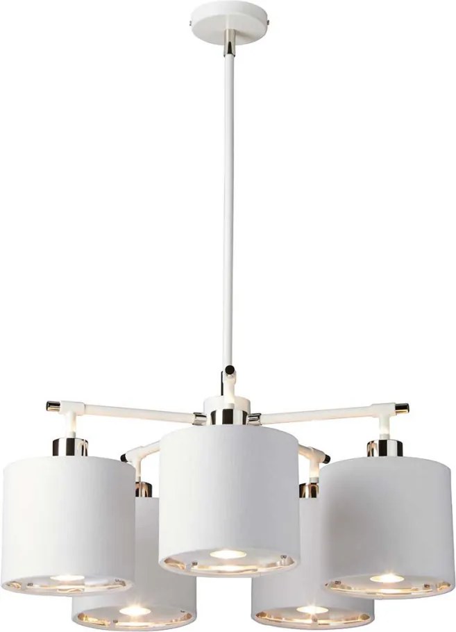 ELSTEAD BALANCE5-WPN BALANCE Modern Csillár Fehér, Festett Nikkelfény E27 IP20