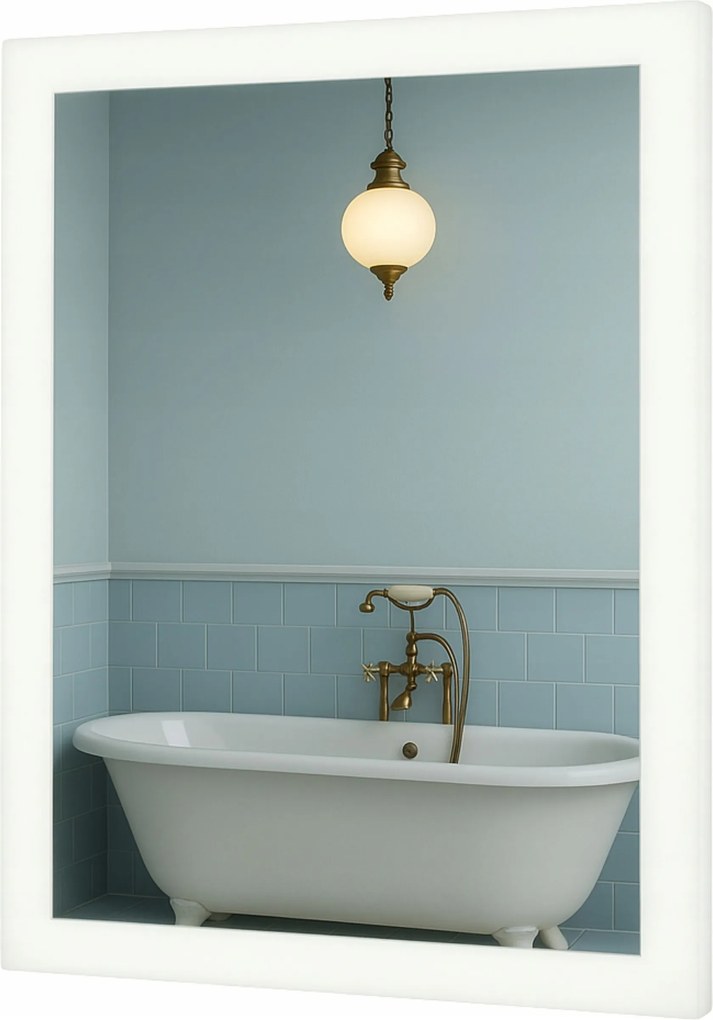 Led Tükör 40x50 cm Led Háttérvilágítás Kapcsoló Nélkül Taurus