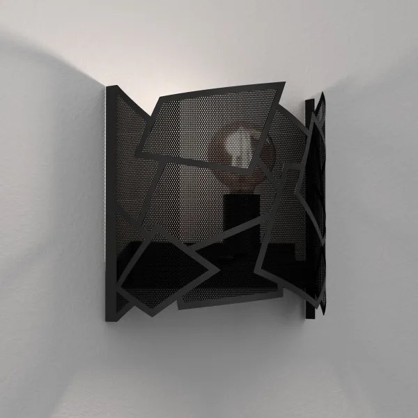 Fali lámpa CAMO 1xE27/15W/230V fekete