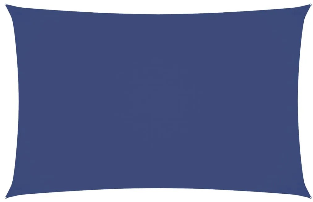kék téglalap alakú oxford-szövet napvitorla 2,5 x 5 m