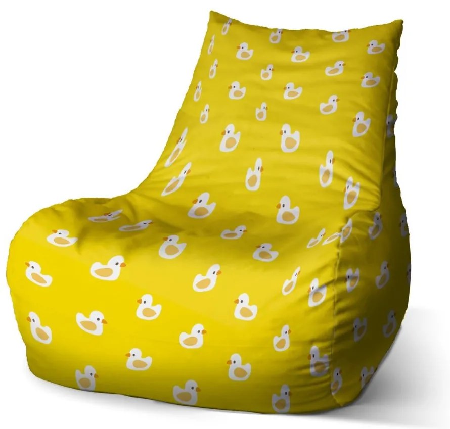 Bean babzsák fehér kacsák - gyerek, sárga