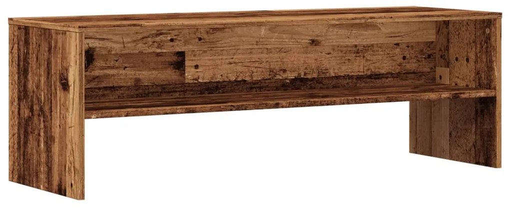 antik hatású szerelt fa TV-szekrény 120 x 40 x 40 cm