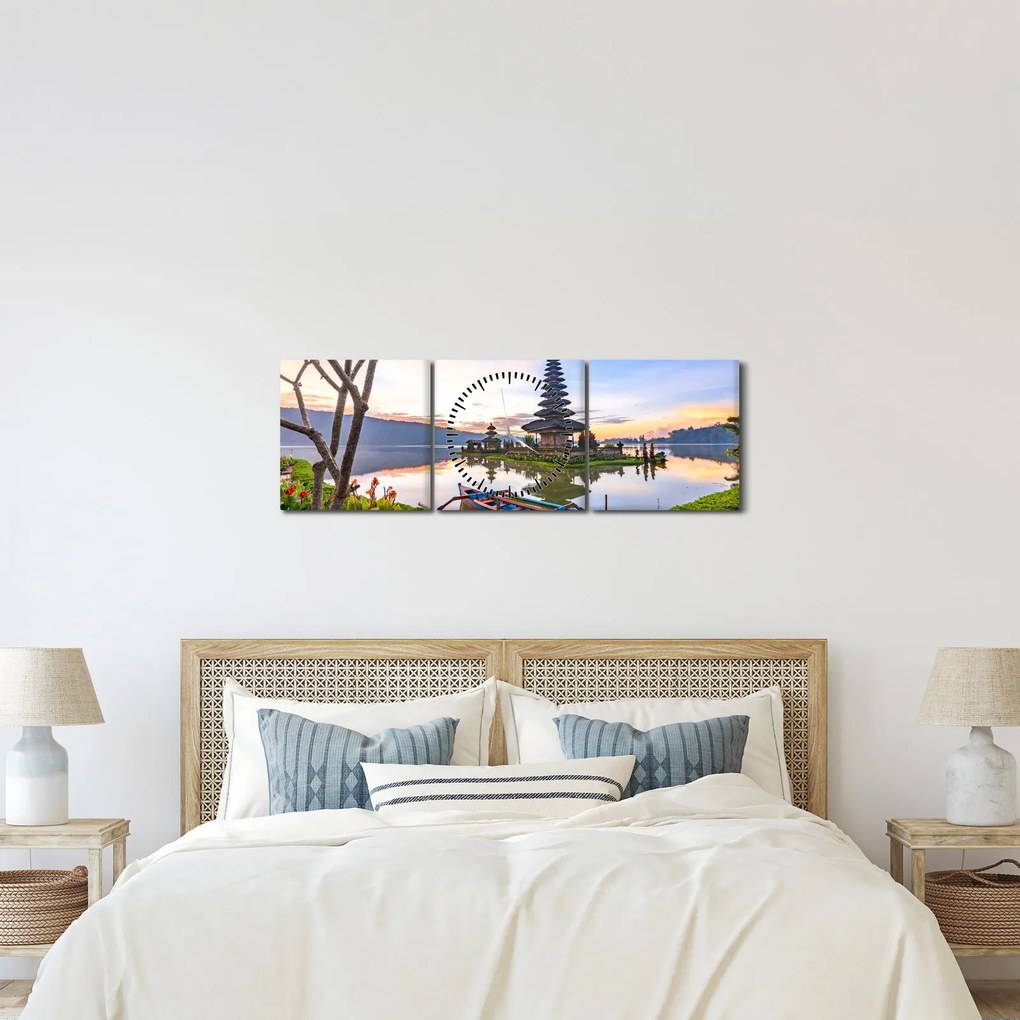 Kép - Shaivite templom (órával) (90x30 cm)