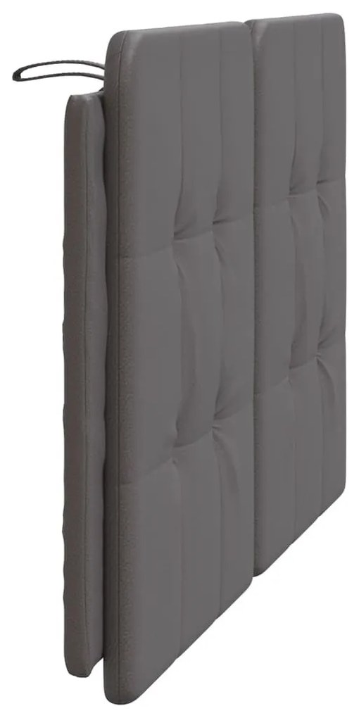 szürke műbőr fejtámla párna 140 cm