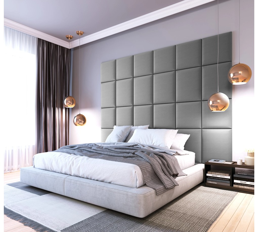 Kárpitozott panel 24 db.  Quadra 240x180 cm (világosszürke). 1052017