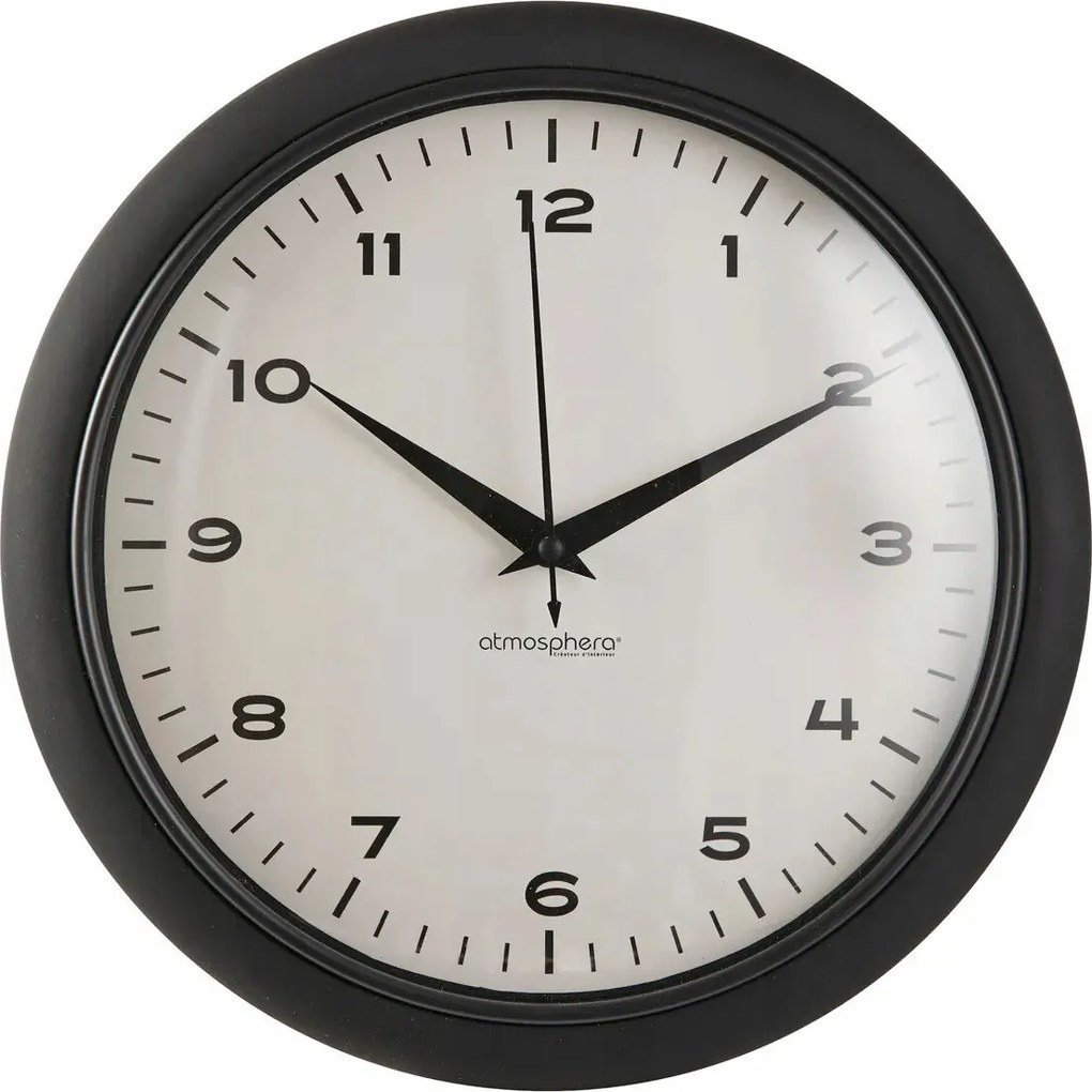 Függő Falióra Kerek Fekete Ø 28 cm Falióra Nappaliba