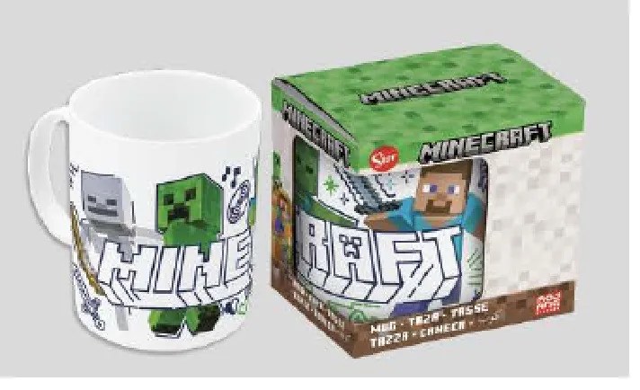 Minecraft Explore More porcelán bögre 235 ml (8 oz) Díszdobozban