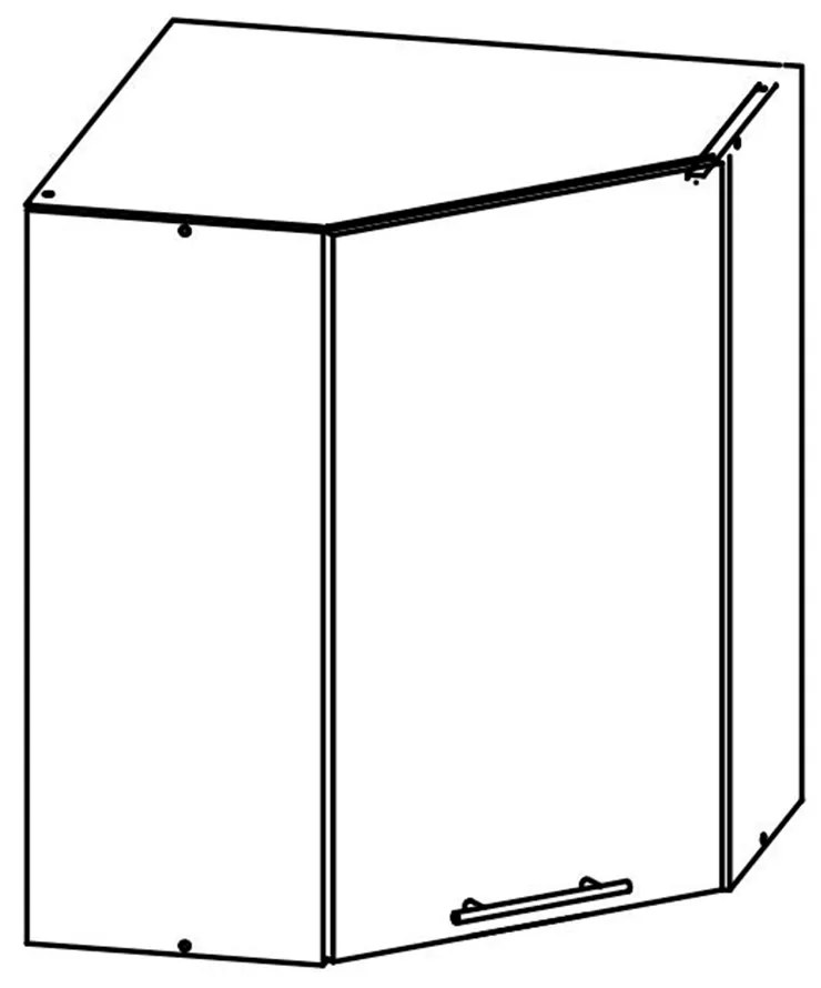 Felső konyhaszekrény, sarok Flor W-60N. 788674