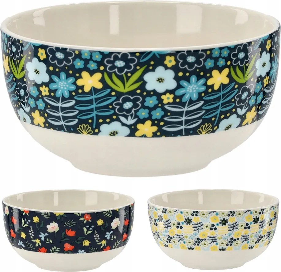 Kerámia tál Flowers 550 ml Elegancia és funkcionalitás 1db