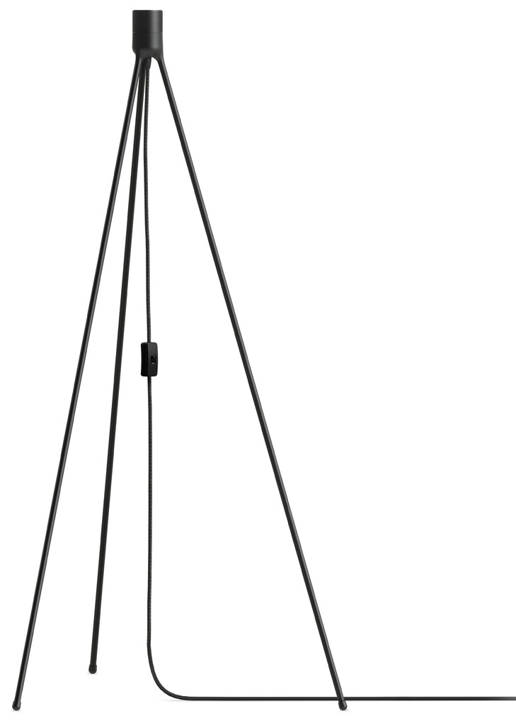 Lámpaállvány Floor tripod matt fekete, magasság 109 cm - UMAGE