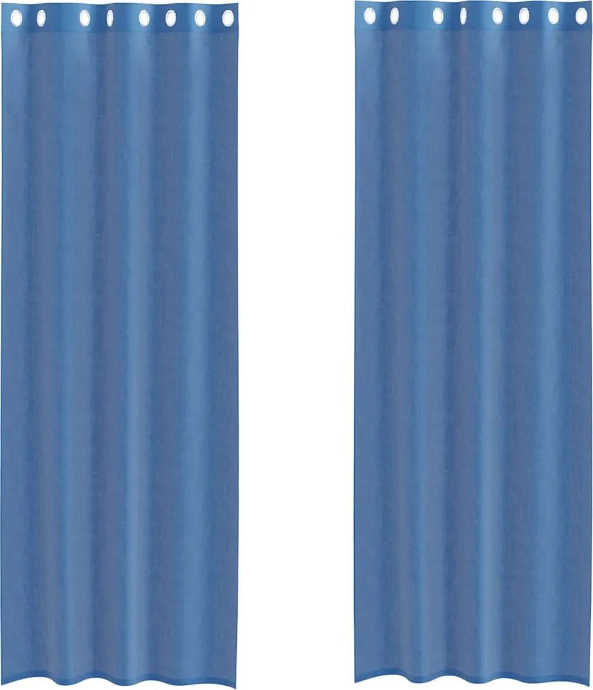 vidaXL 2 db királykék voile függönyök grommets