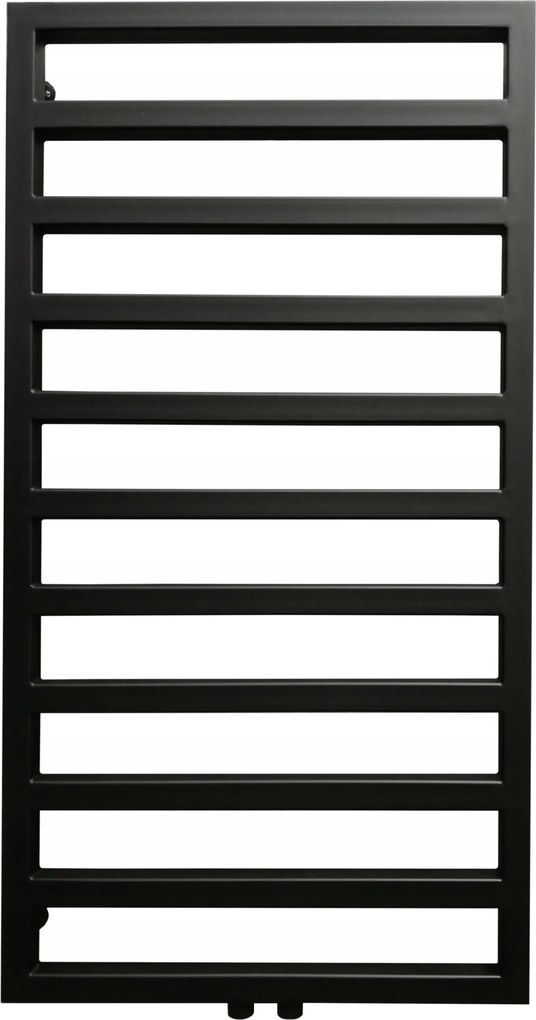 Dekoratív fürdőszobai radiátor Celt 100x53 fekete