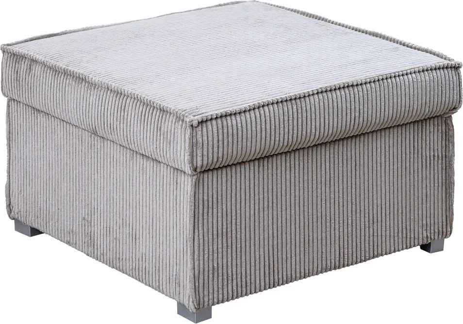 Taburet SMART COSARO XL tárolóhellyel 71x71 cm, bézs színű