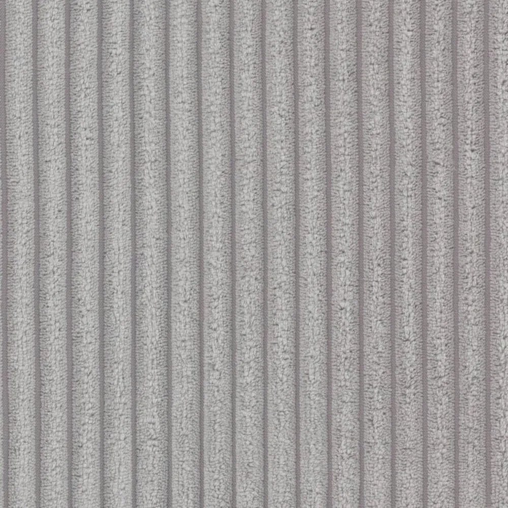 Világosszürke kordbársony sarokkanapé (bal oldali-U alakú) Ariella – Ropez