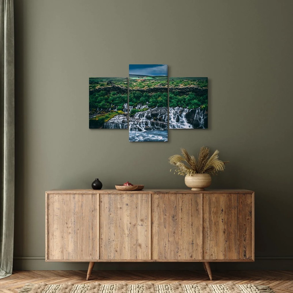Vízesések képe a természetben (90x60 cm)