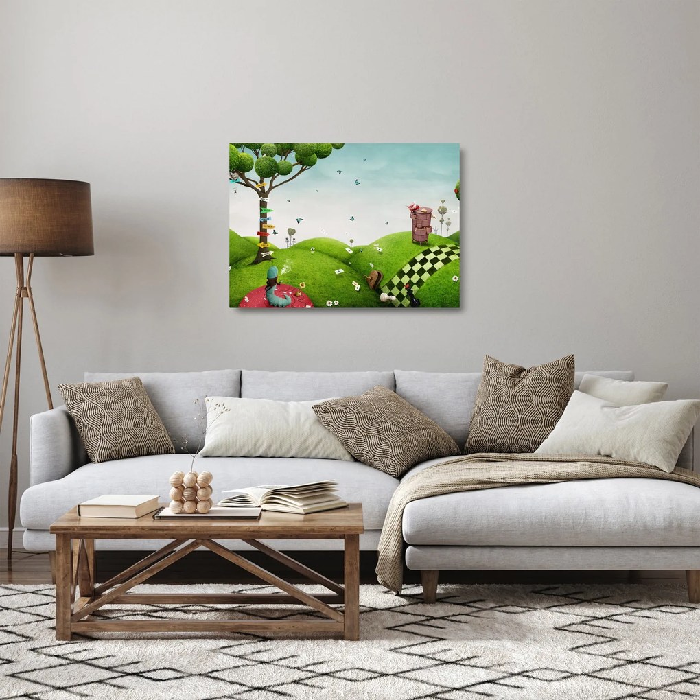 Kép egy csodálatos tájról (üvegen) (70x50 cm)