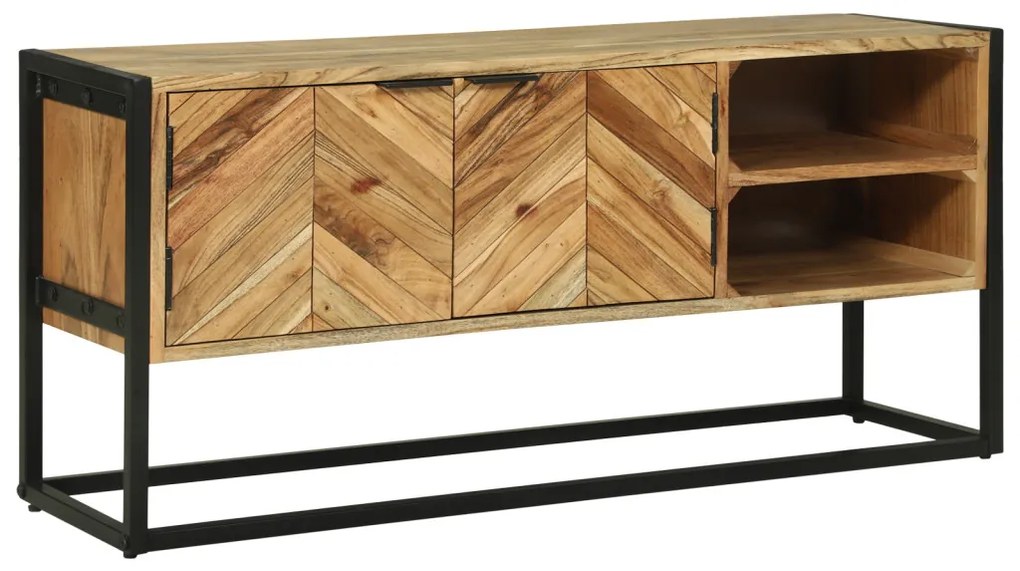TV szekrény 110x30x50 cm Tömör akácfa