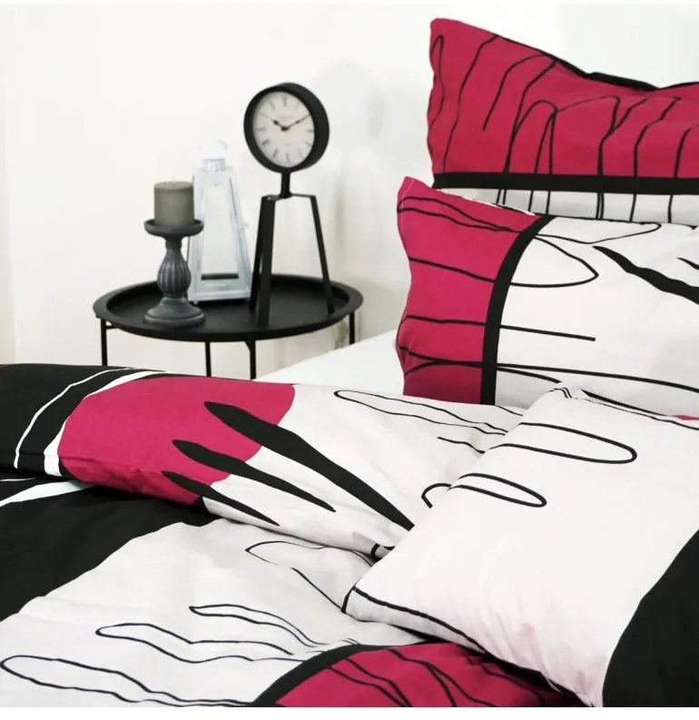 EMI Split bordó ágyneműhuzat, A standard egyszemélyes ágy szett tartalma: 1x 140x200 + 1x 70x90