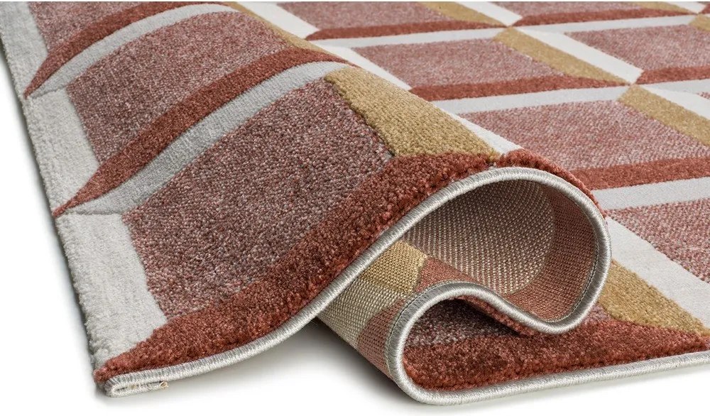 Terrakotta színű szőnyeg 200x290 cm Amara – Universal