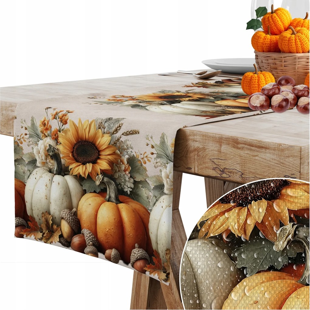 Futópad Abrosz Őszi Sima Matt 40x220 Asztalra Tök Őszi Tök 460