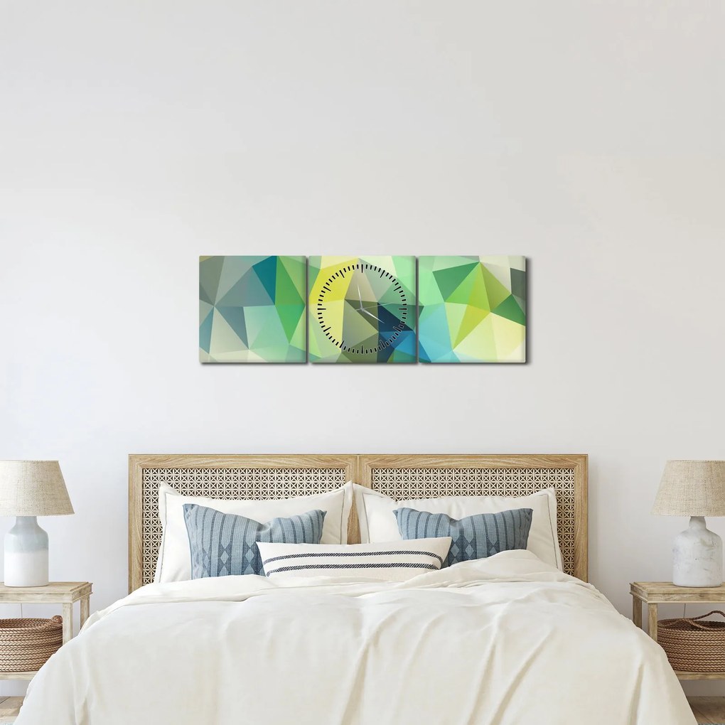 A geometriai absztrakció képe (órával) (90x30 cm)