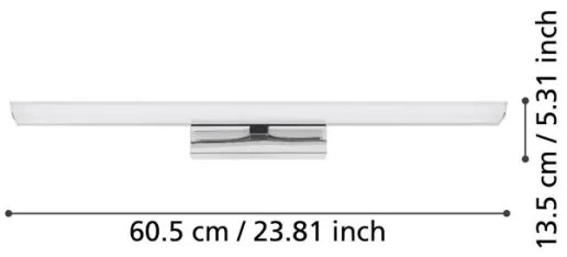 Eglo 900019 - LED RGBW állítható fürdőszobai tükörvilágítás 15,6W/230V IP44