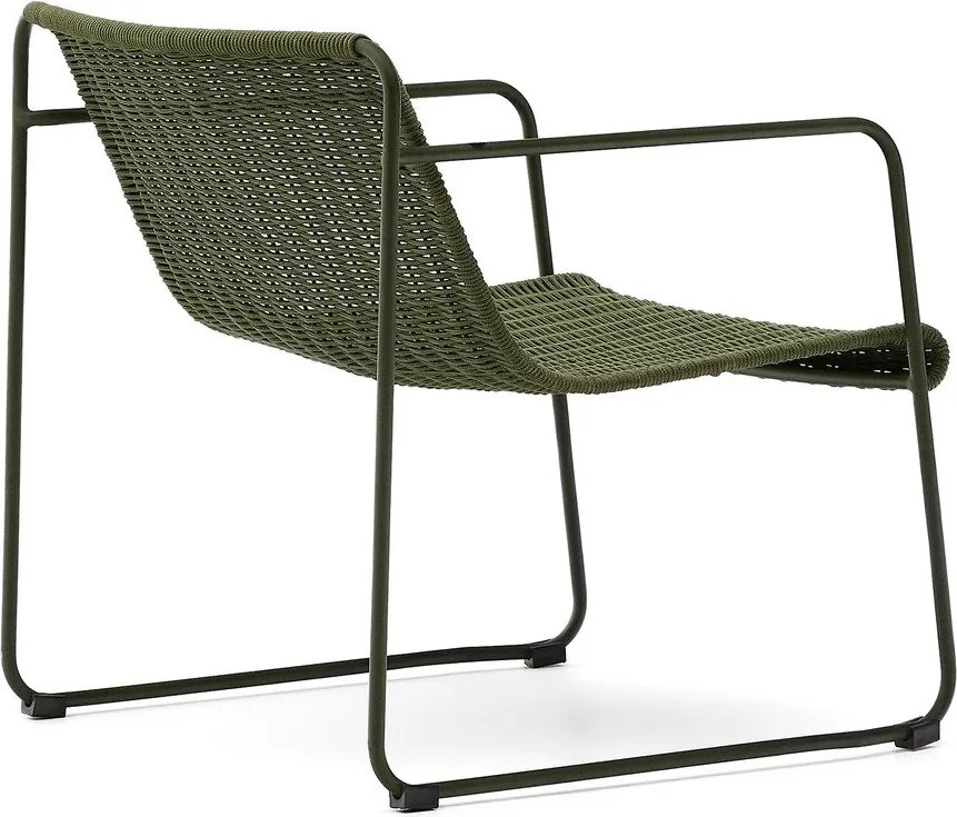 Zöld fém kerti fotel Maurina – Kave Home