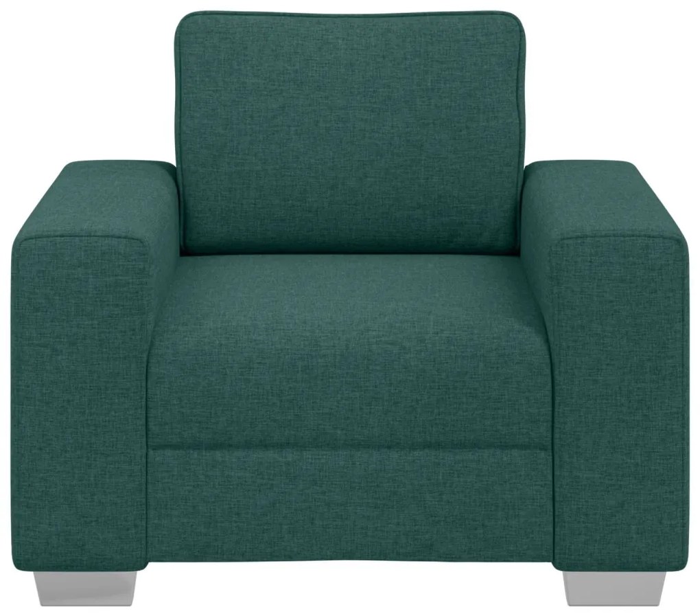 Fotel Sötétzöld 59 cm Textil