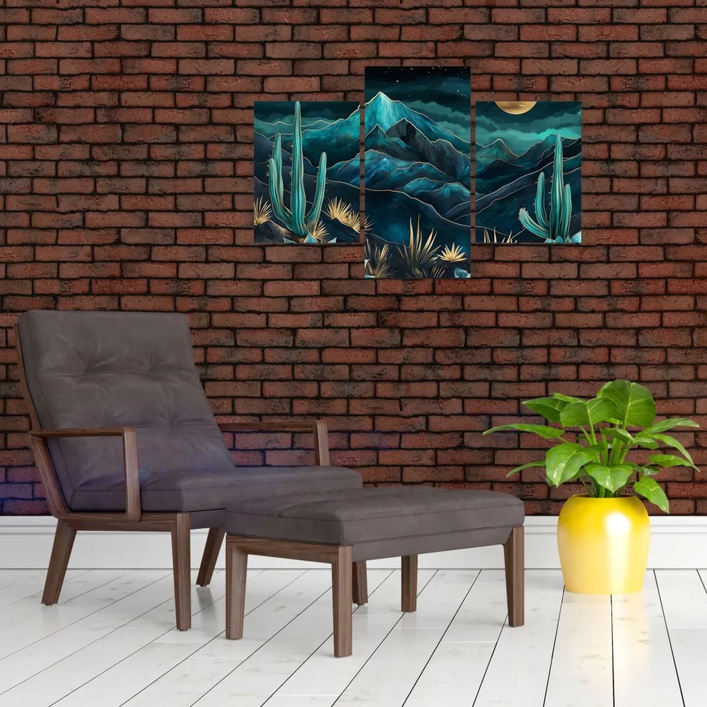 Kép - Türkiz éjszaka (90x60 cm)