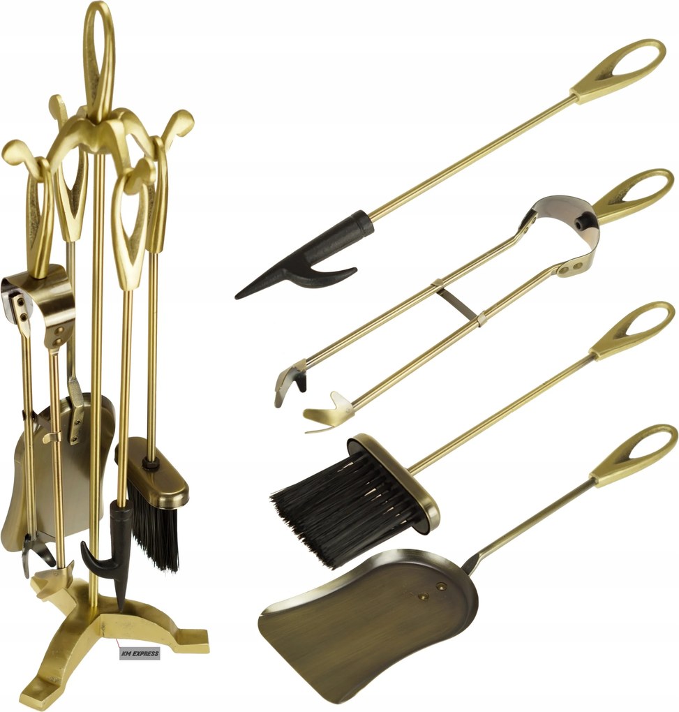 Kandalló Szett Antik Edények Kályha Kandalló Kiegészítők 5 Részes