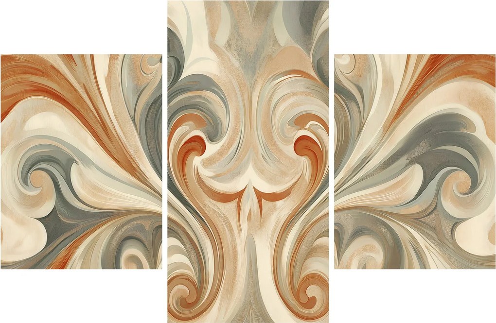 Kép - Örvények földszínekkel (90x60 cm)