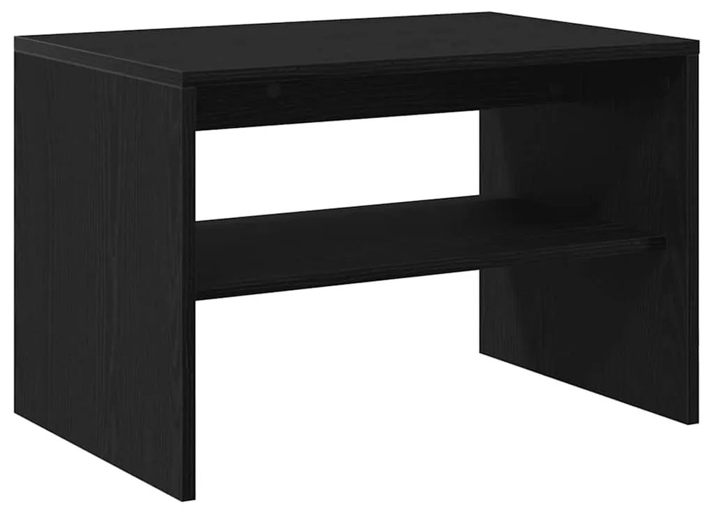 fekete tölgy színű szerelt fa TV-szekrény 60x40x40 cm