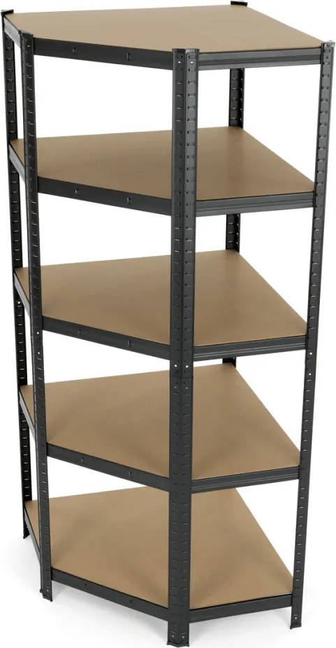 Sarokpolc fém fekete AUR-G2075 BK