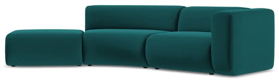 Türkiz bársony heverő (bal oldali) Ekahi – Makamii