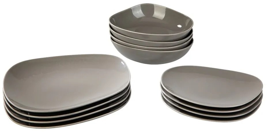 Like Organic 12 db-os szürke porcelán étkészlet - Villeroy & Boch