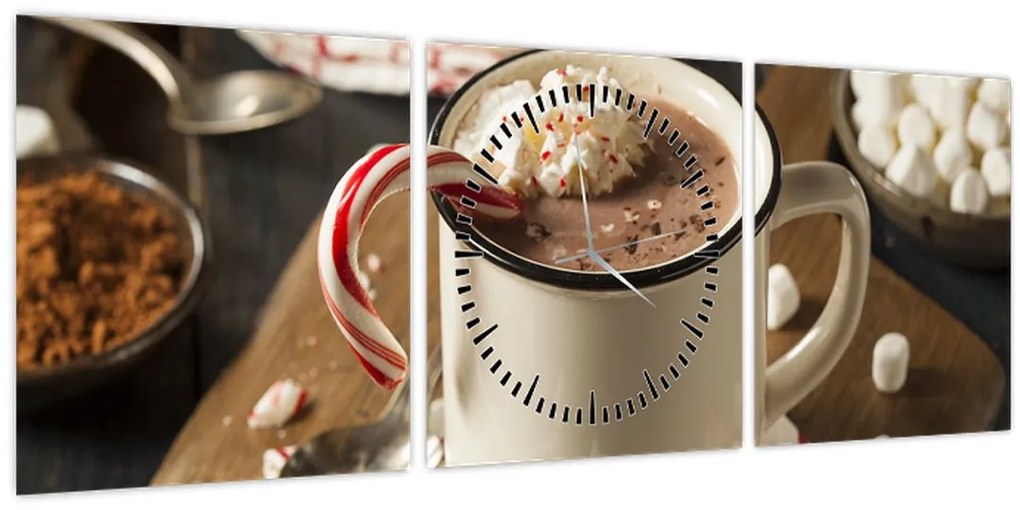 Kép - Forró csokoládé (órával) (90x30 cm)