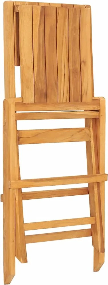 vidaXL 6 db tömör tíkfa összecsukható kerti szék 47 x 61 x 90 cm