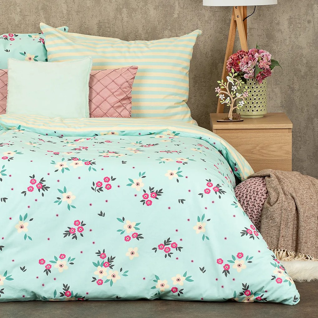 4Home Ditsy flower pamut ágyneműhuzat , 140 x 220 cm, 70 x 90 cm, 140 x 220 cm, 70 x 90 cm